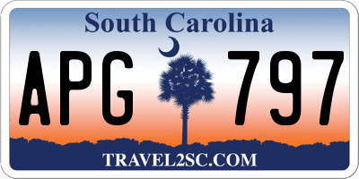 SC license plate APG797