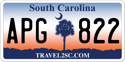 SC license plate APG822