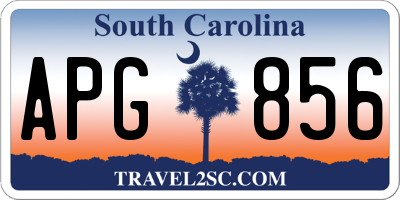 SC license plate APG856