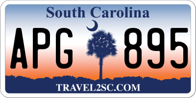 SC license plate APG895