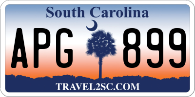 SC license plate APG899