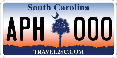 SC license plate APH000