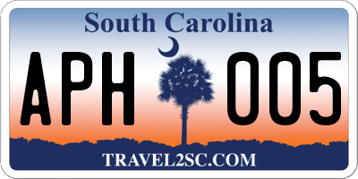 SC license plate APH005