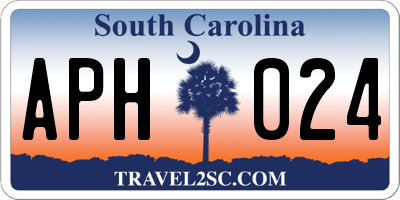 SC license plate APH024