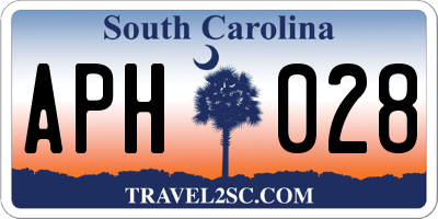 SC license plate APH028
