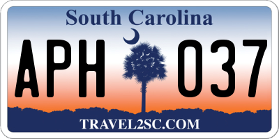 SC license plate APH037