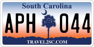 SC license plate APH044