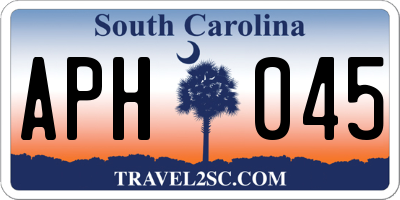 SC license plate APH045