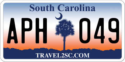 SC license plate APH049