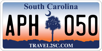 SC license plate APH050