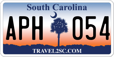 SC license plate APH054