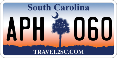 SC license plate APH060