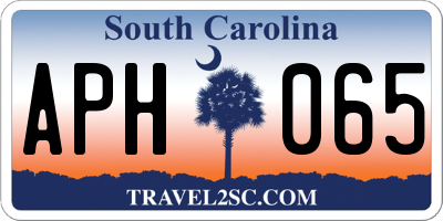 SC license plate APH065