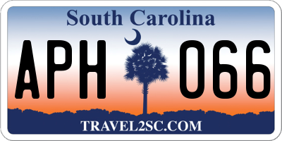SC license plate APH066