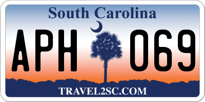 SC license plate APH069