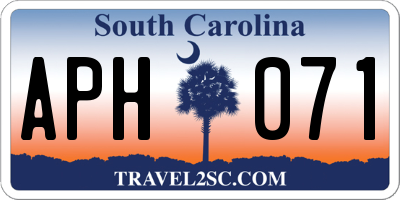 SC license plate APH071
