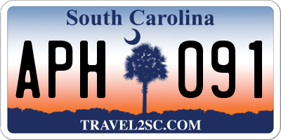 SC license plate APH091