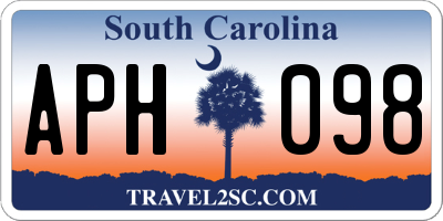 SC license plate APH098