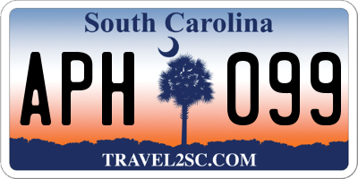 SC license plate APH099