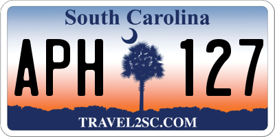 SC license plate APH127