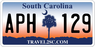 SC license plate APH129