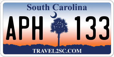 SC license plate APH133