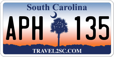 SC license plate APH135