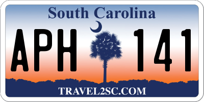 SC license plate APH141