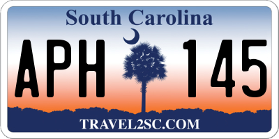 SC license plate APH145