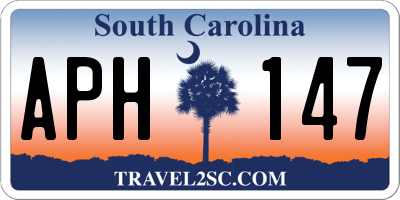 SC license plate APH147