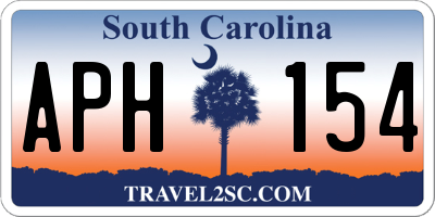 SC license plate APH154