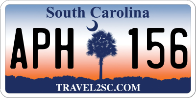 SC license plate APH156