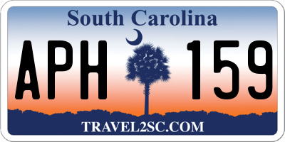 SC license plate APH159