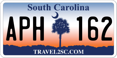 SC license plate APH162
