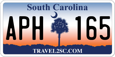 SC license plate APH165