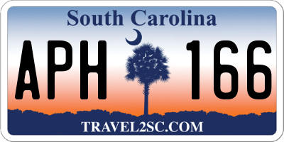 SC license plate APH166