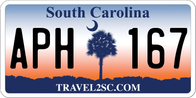 SC license plate APH167