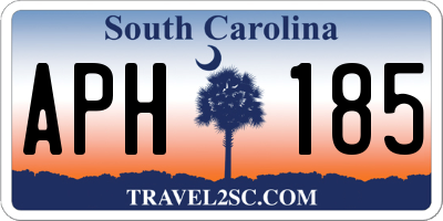SC license plate APH185