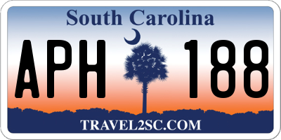 SC license plate APH188