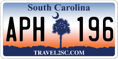 SC license plate APH196