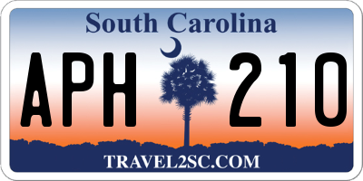 SC license plate APH210