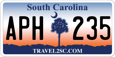 SC license plate APH235