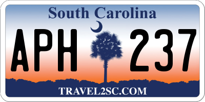 SC license plate APH237