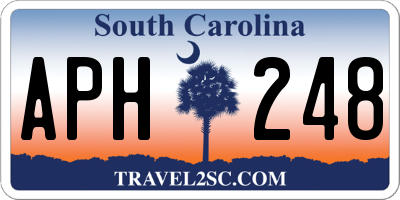 SC license plate APH248