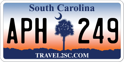 SC license plate APH249
