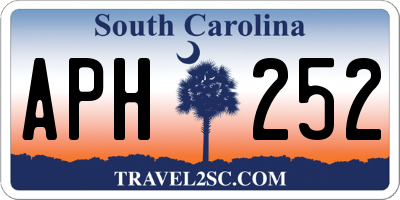 SC license plate APH252