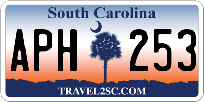 SC license plate APH253
