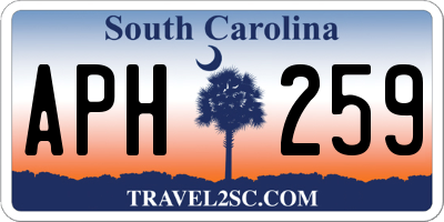 SC license plate APH259