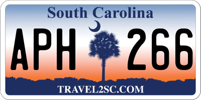 SC license plate APH266