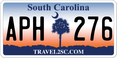 SC license plate APH276